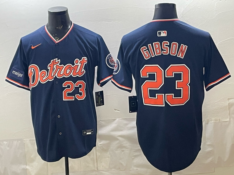 Men Detroit Tigers #23 Gibson blue Nike 2026 MLB Jersey 0409012->detroit tigers->MLB Jersey